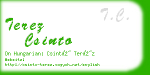 terez csinto business card